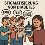 Eine Person leidet unter Stigma und Vorurteilen über Diabetes, während sie ein Blutzuckermessgerät hält. | © Name