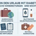 Vorbereitung auf Reisen mit Diabetes: Blutzucker-Management und Notfall-Ausrüstung sind entscheidend. | © GlucoseCode
