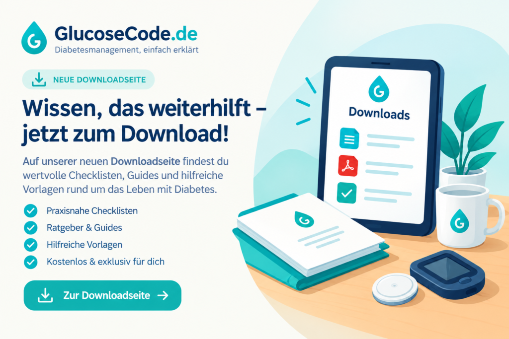 Wissen, das weiterhilft: praktische Ressourcen f&uuml;r Diabetesmanagement jetzt herunterladen und Blutzucker besser kontrollieren.